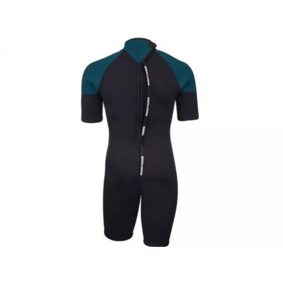 Sea-Doo 3 mm Escape Shorty Wetsuit mens Large Navy Blue Marine Surfing Swimming - Picture 2 of 16